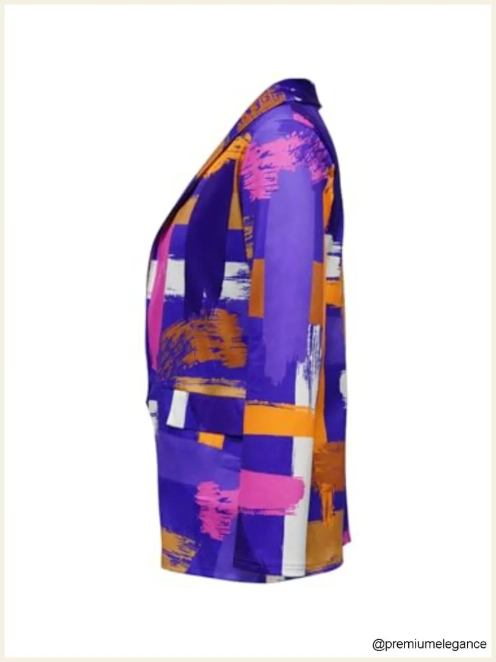 Women's Printed Open Front Blazer Business Casual Lightweight Long Sleeve